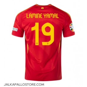 Espanja Lamine Yamal #19 Kotipaita EM-Kisat 2024 Lyhythihainen